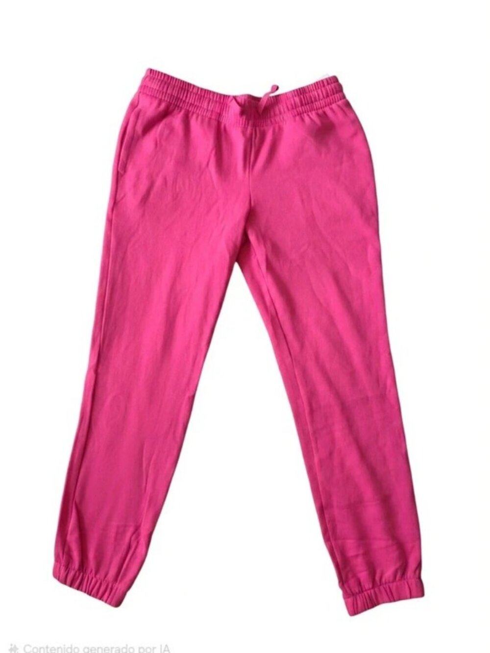 Athletic Works Girls Pink Fleece Cotton Jogger Pants Pockets XXL (18)